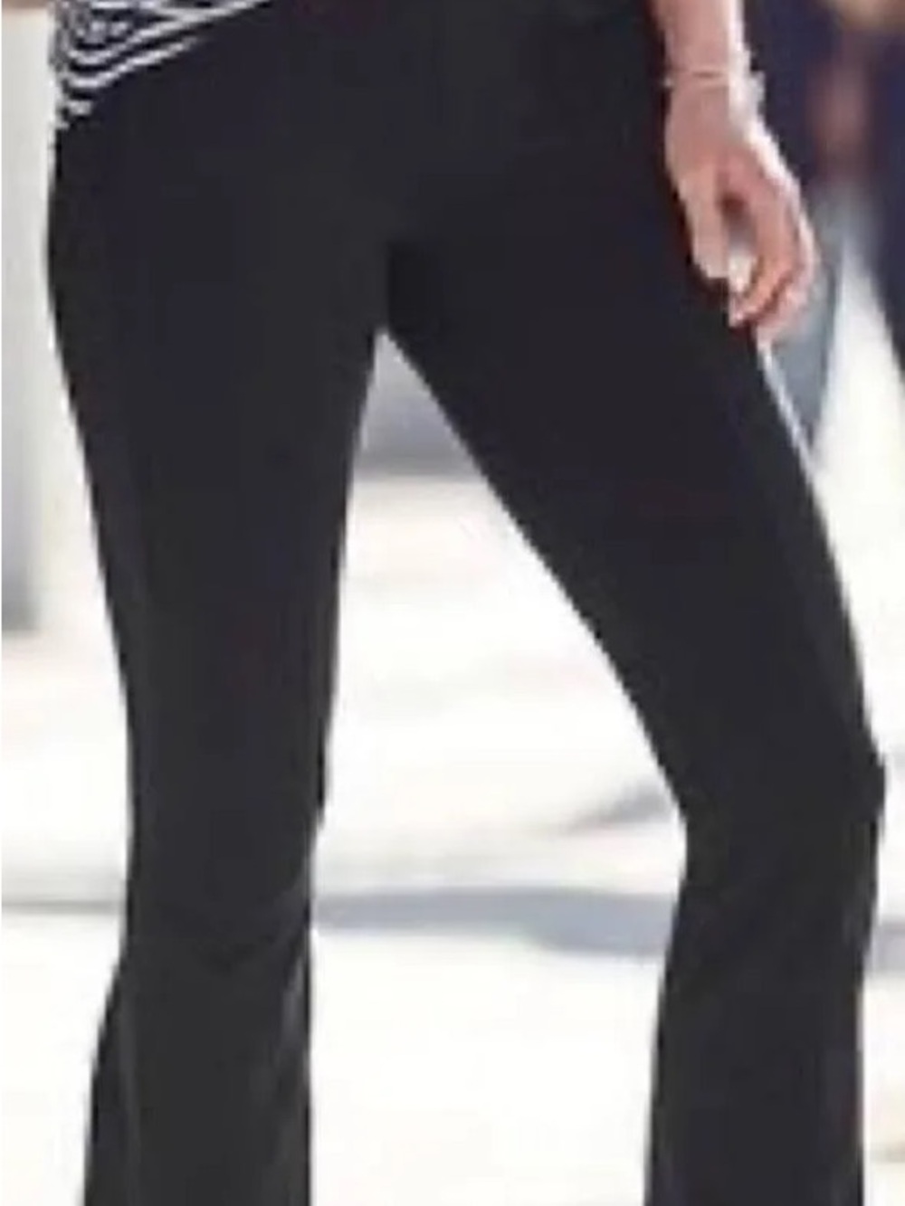 Athleta Black Bootcut crop Yoga Pants